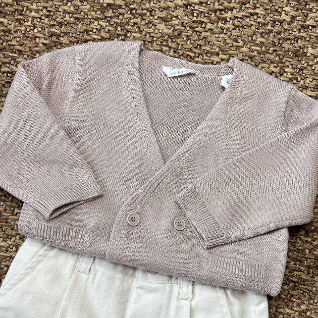 Cardigan bimbo doppio petto corda 3G664