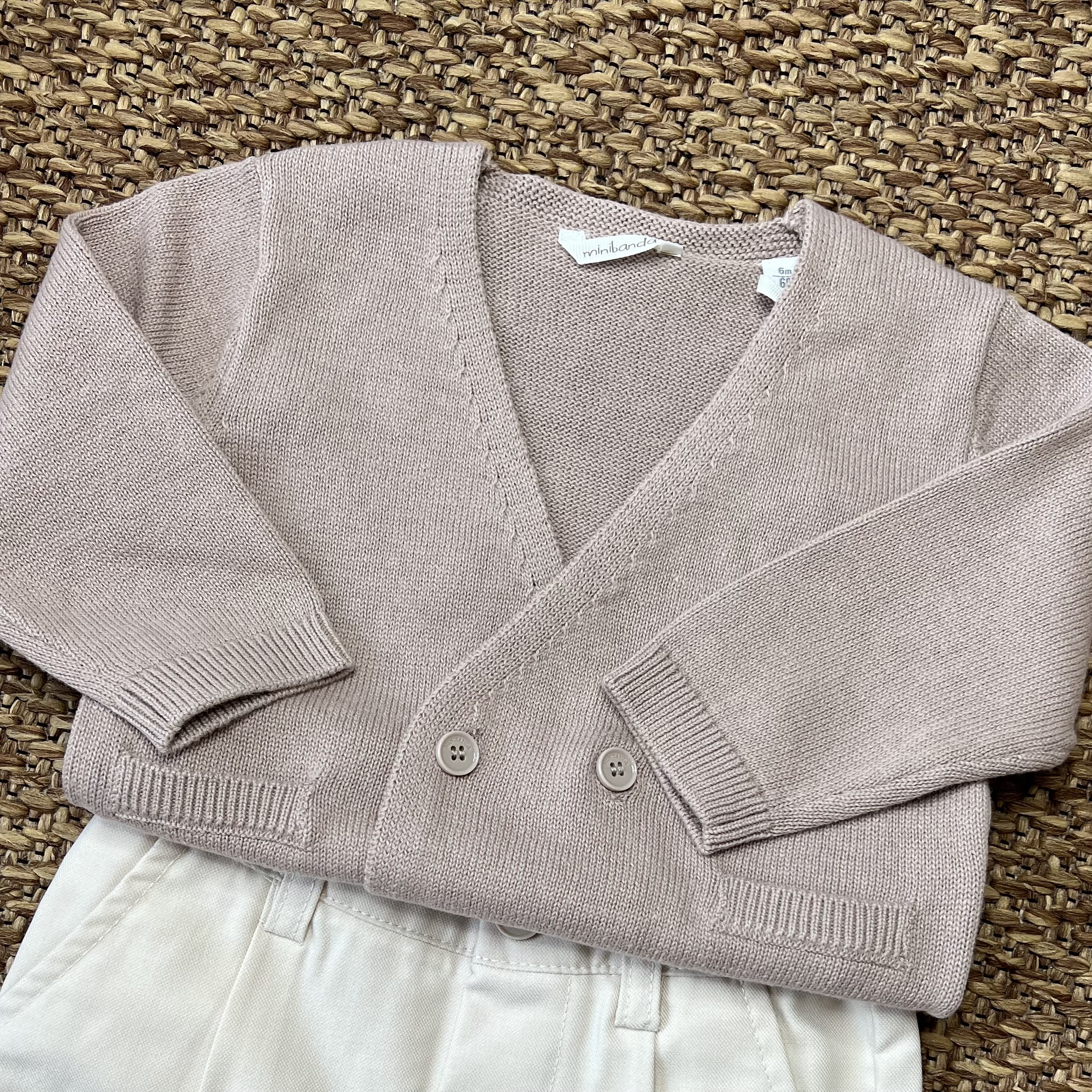 Cardigan bimbo doppio petto corda 3G664