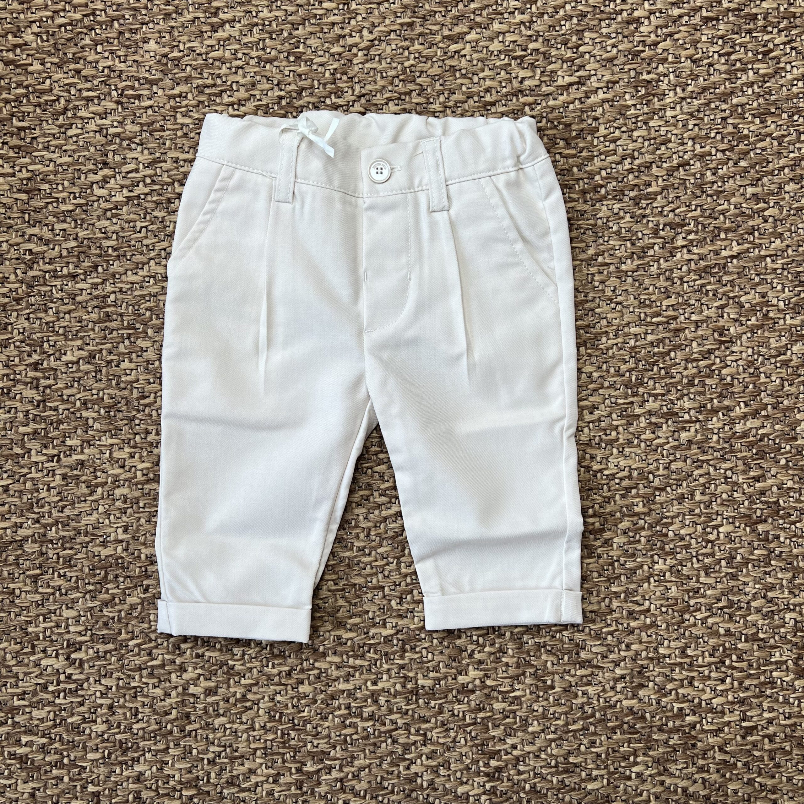 Pantalone bimbo morbido beige 3G617/00