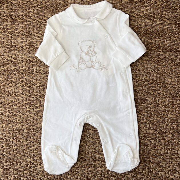 Tutina cotone con orsetto e coniglietto 3G369/71