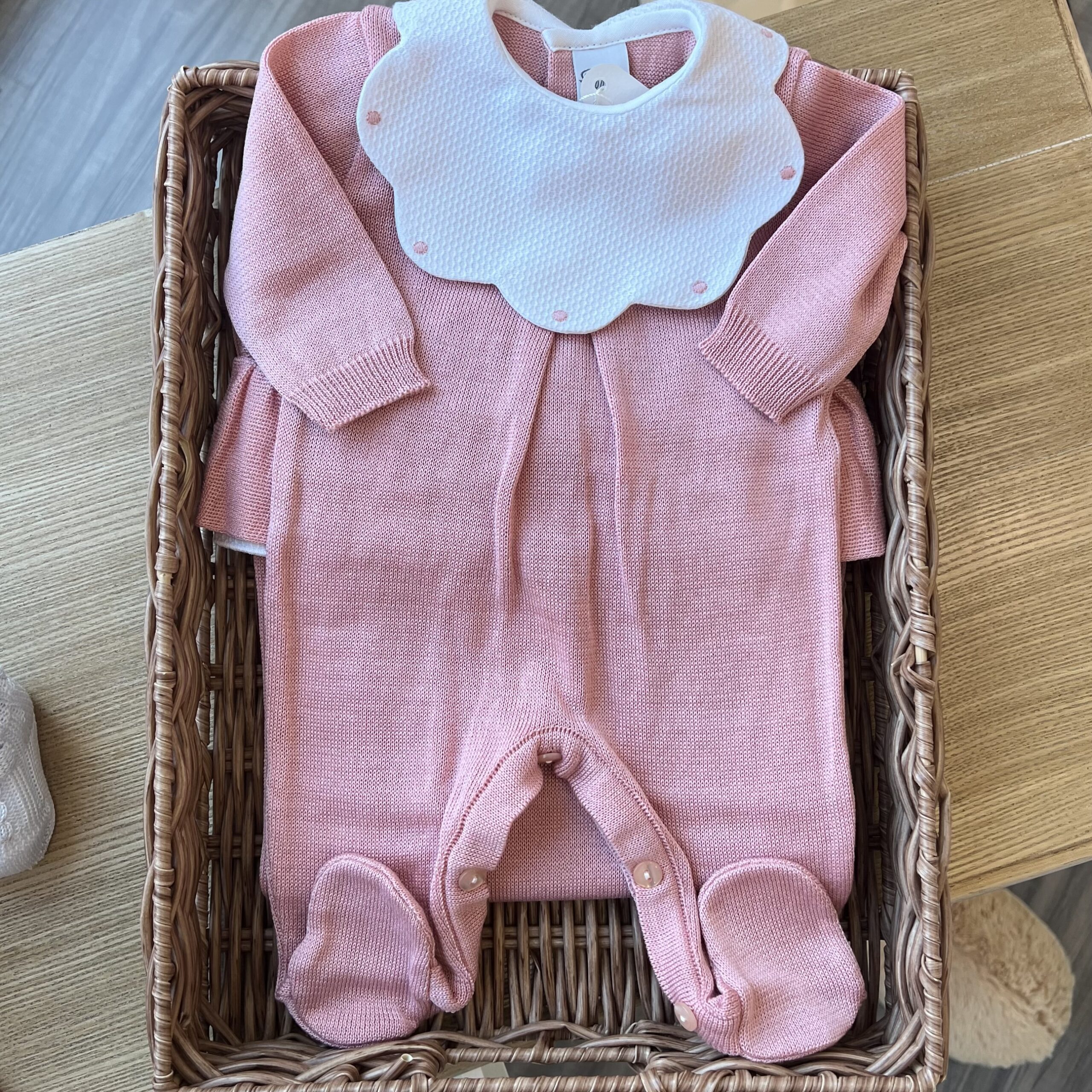 Coordinato nascita bimba con colletto smerlato 4 Pz | Estivo | 3060K - immagine 3