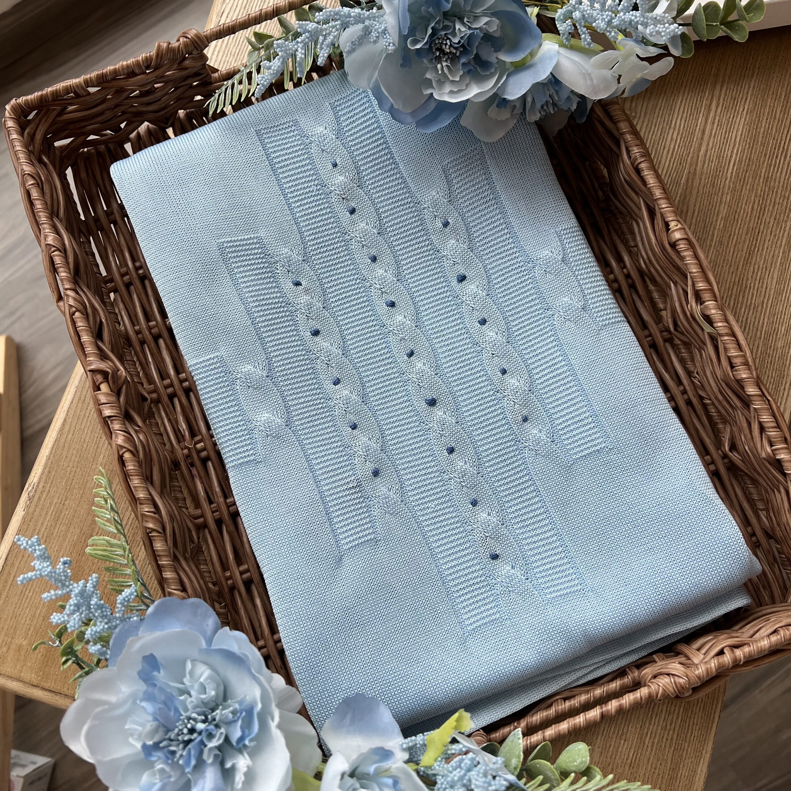 Coordinato nascita neonato con treccia, 6 pz con tutina | Estivo | B098 40 | BM - immagine 2