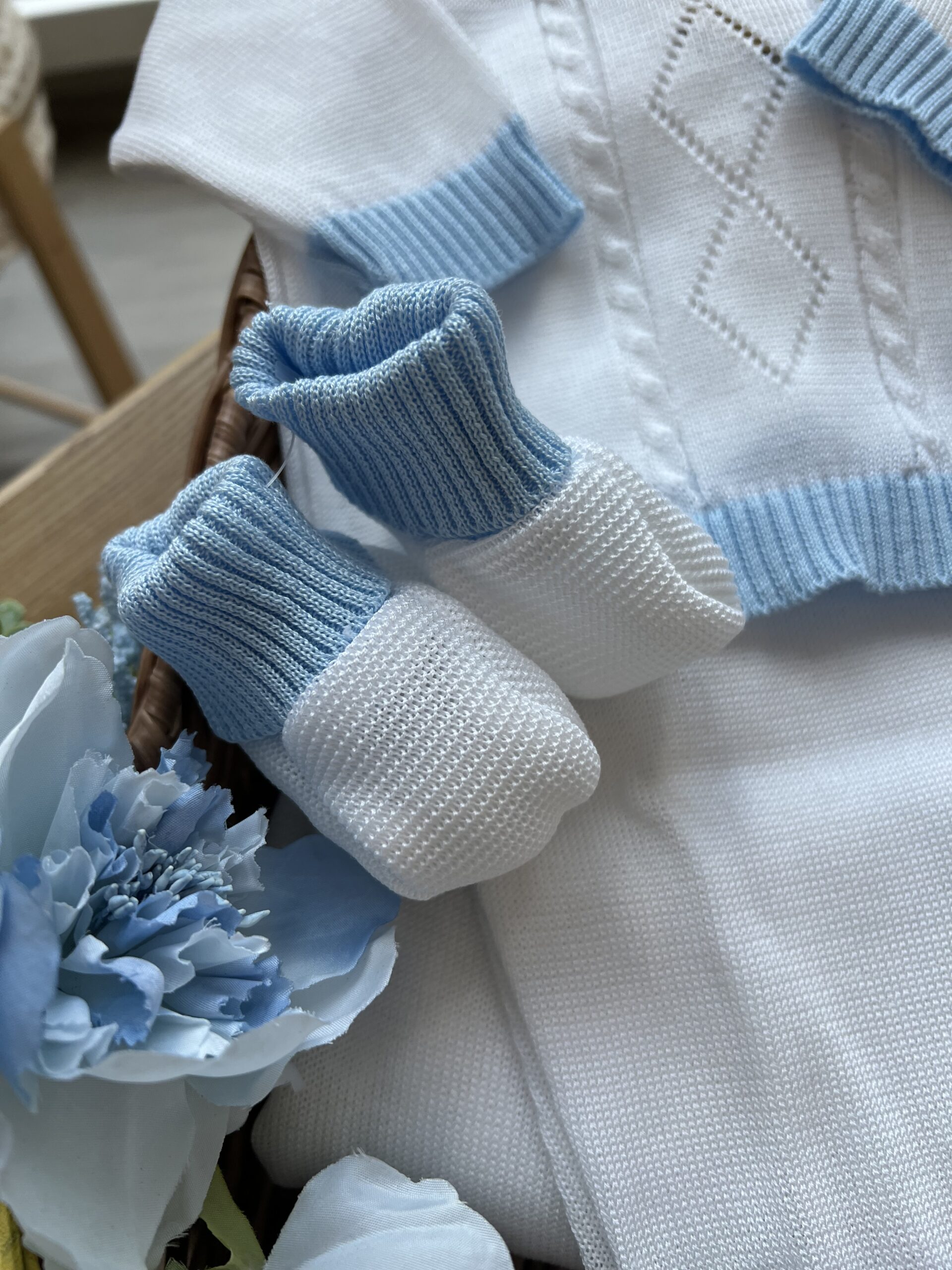Coordinato nascita neonato con cavalluccio, 6 pz con Coprifasce | Estivo | B095 43 - immagine 4
