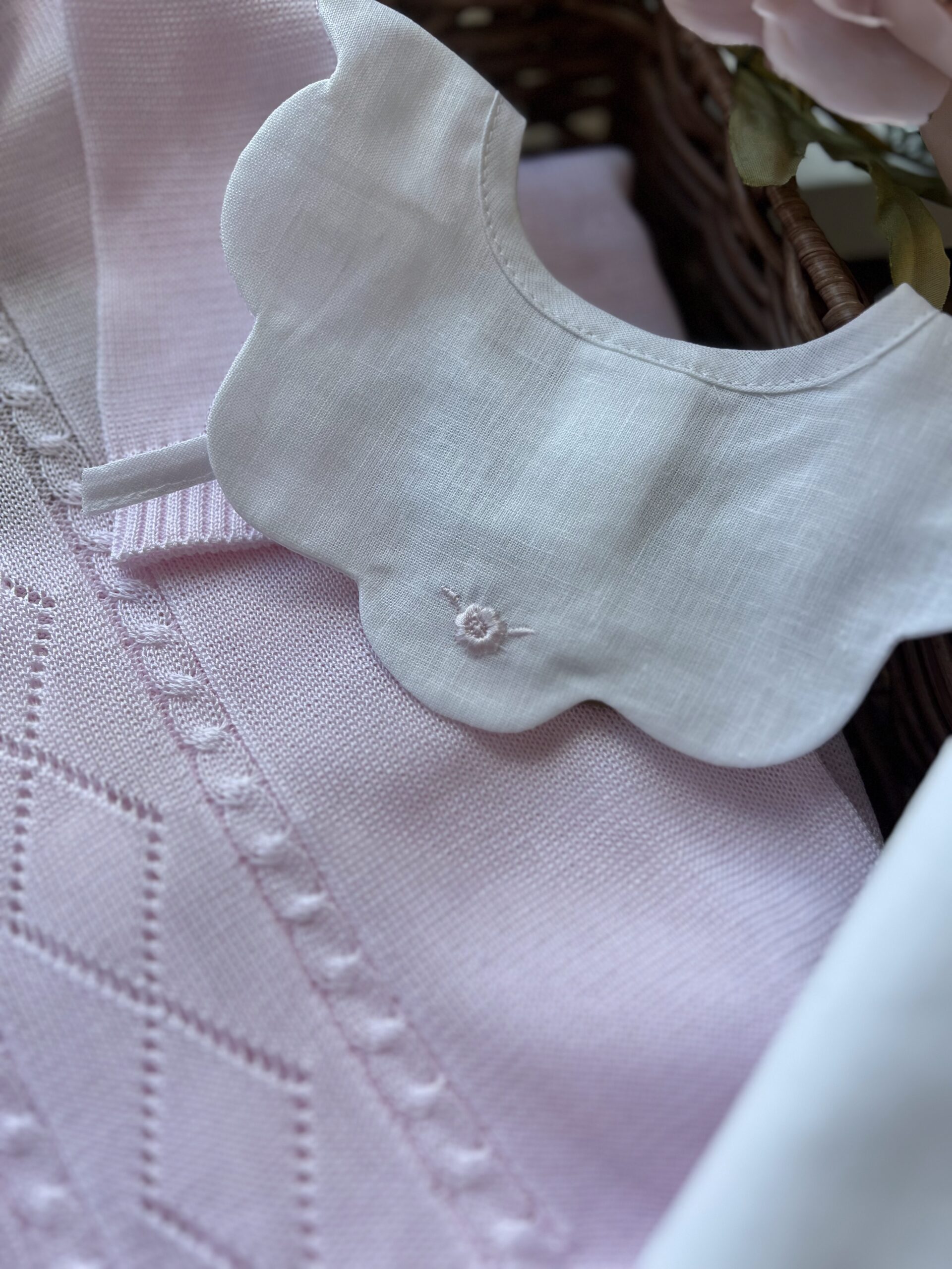 Set nascita neonata 4 Pz con tutina rosa rombi | Estivo | B090 40 - immagine 4