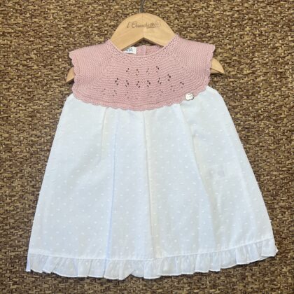 Abito bimba in maglia e gonna plumetis | Estivo | 26129 JL