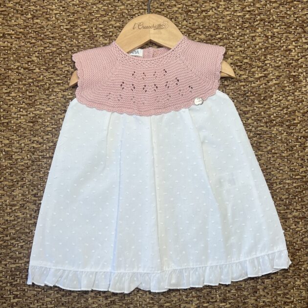 Abito bimba in maglia e gonna plumetis | Estivo | 26129 JL