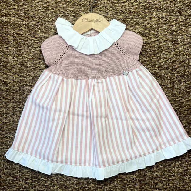 Abito bimba con corpetto in maglia e gonna a righe | Estivo | 26133 JL
