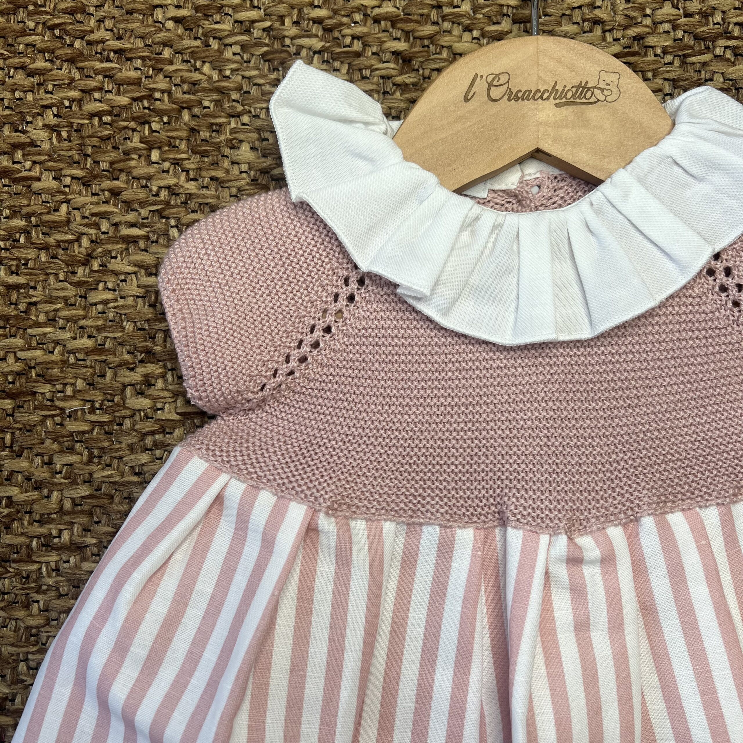 Abito bimba con corpetto in maglia e gonna a righe | Estivo | 26133 JL - immagine 2