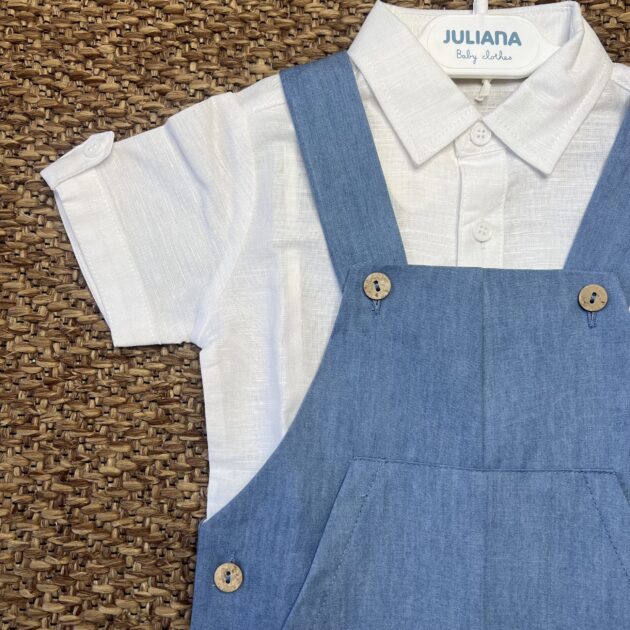 Salopette corto bimbo in Jeans Chambry | Estivo | 26180 JL