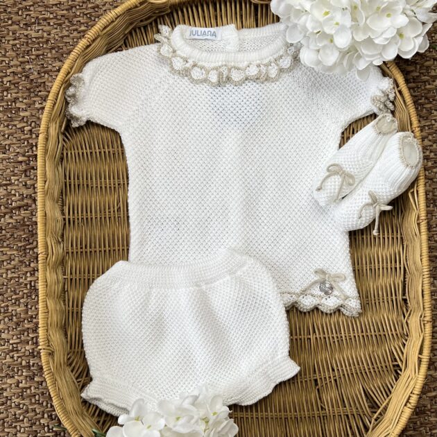 Completo 2 Pz neonata con babbucce | Estivo | 26062