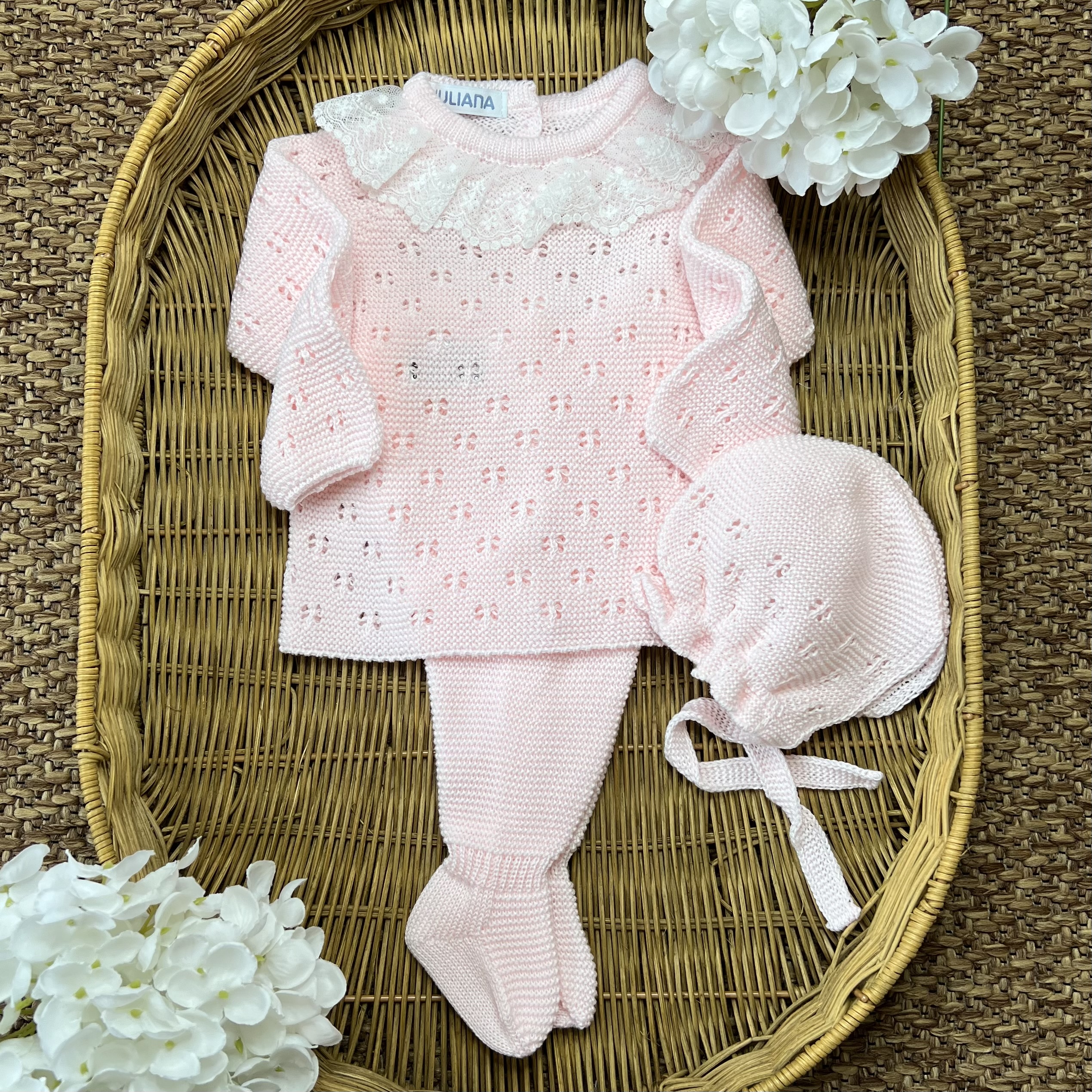 Coprifasce neonata rosa con cuffietta | Estivo | 26033