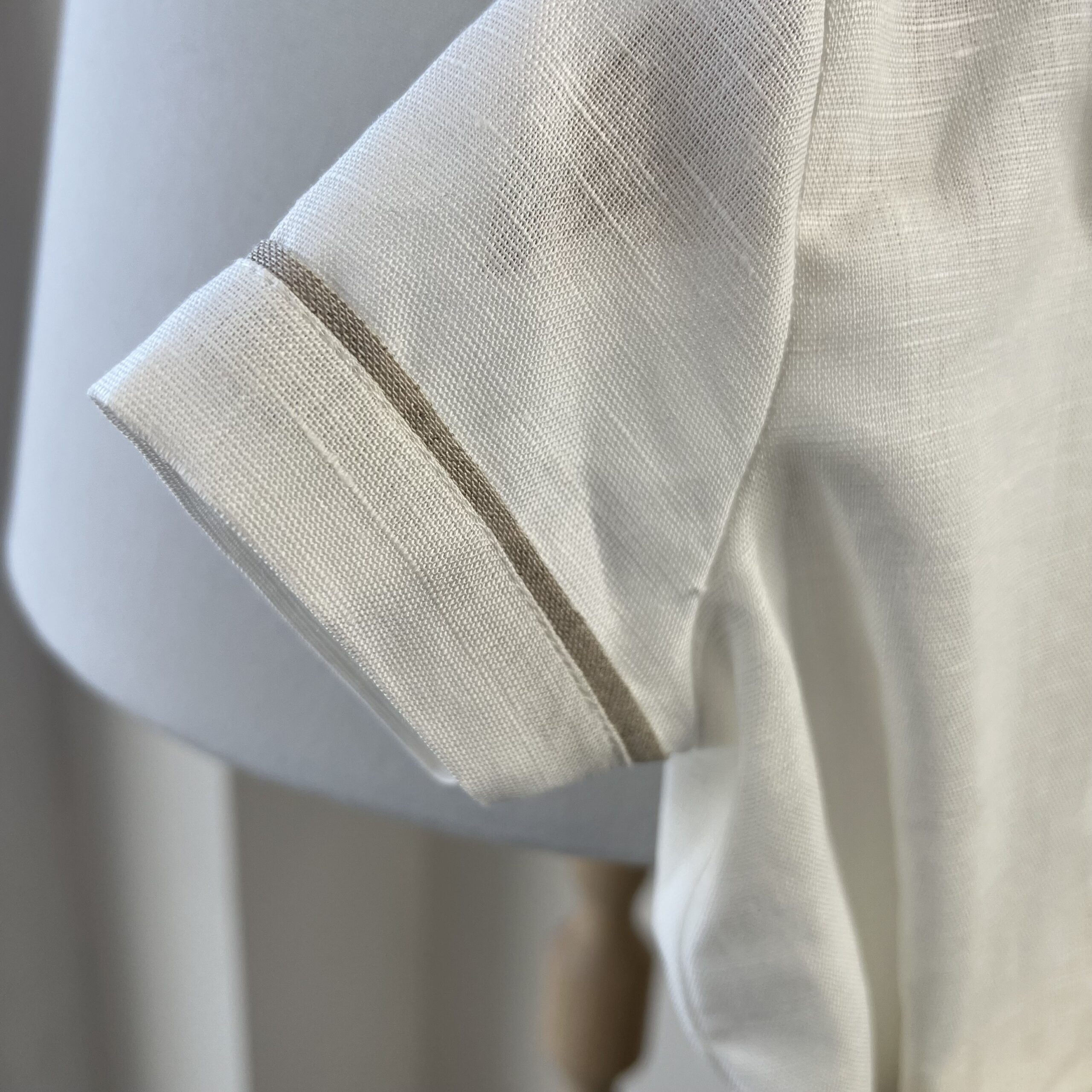 Completo battesimo bimbo in lino crema | 1/6500 - immagine 3