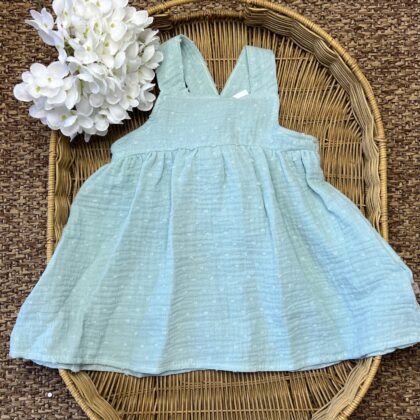 Abito bimba in mussola verde | Estivo | 21320 | CL
