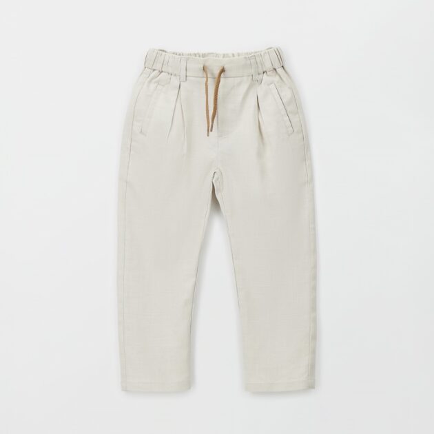 Pantalone Misto Lino Beige 0G155
