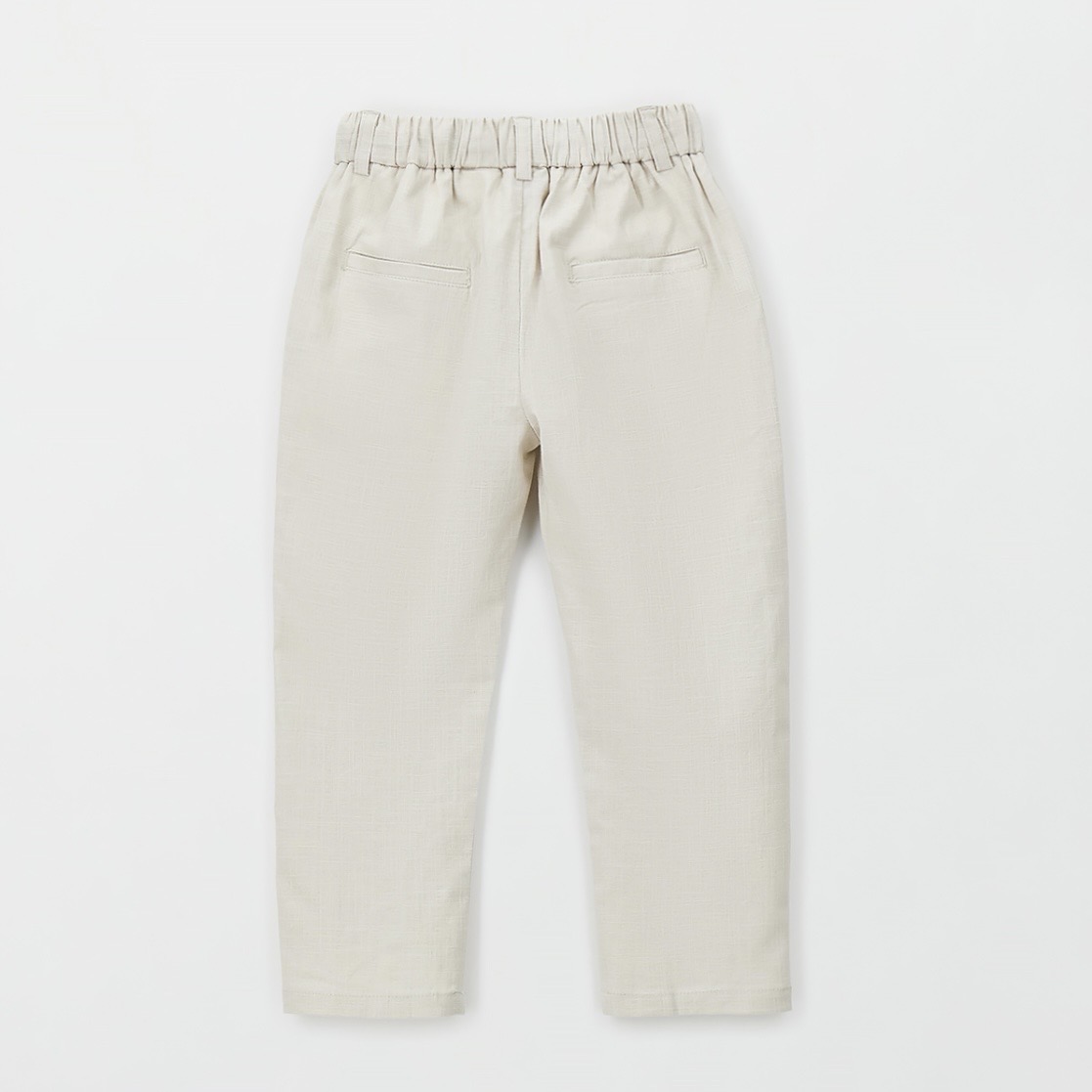 Pantalone Misto Lino Beige 0G155 - immagine 2