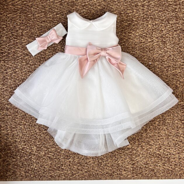 Abito Battesimo bimba con Glitter