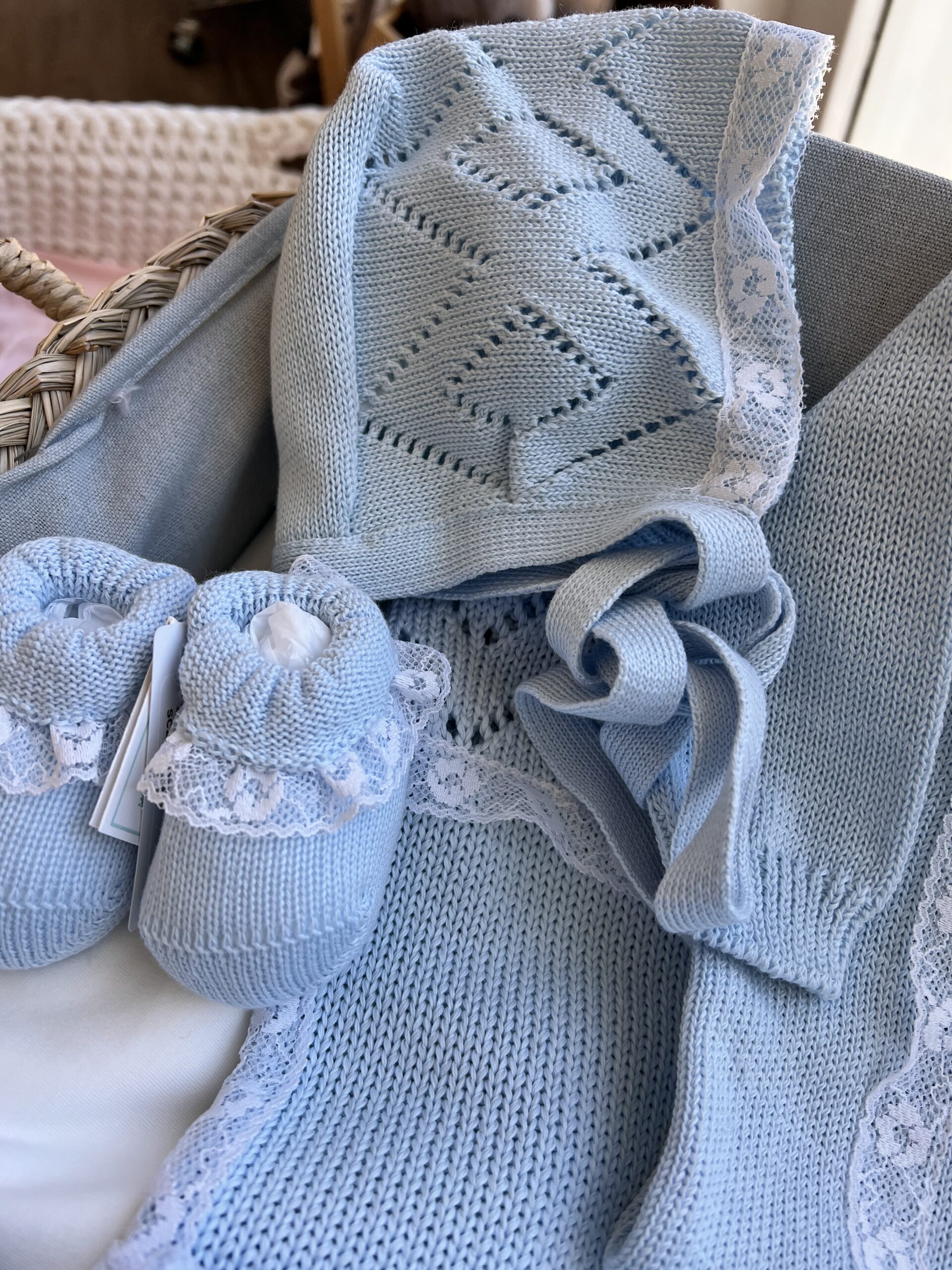 Coordinato nascita neonato Romantico | Filo di cotone T23L-18 - immagine 2