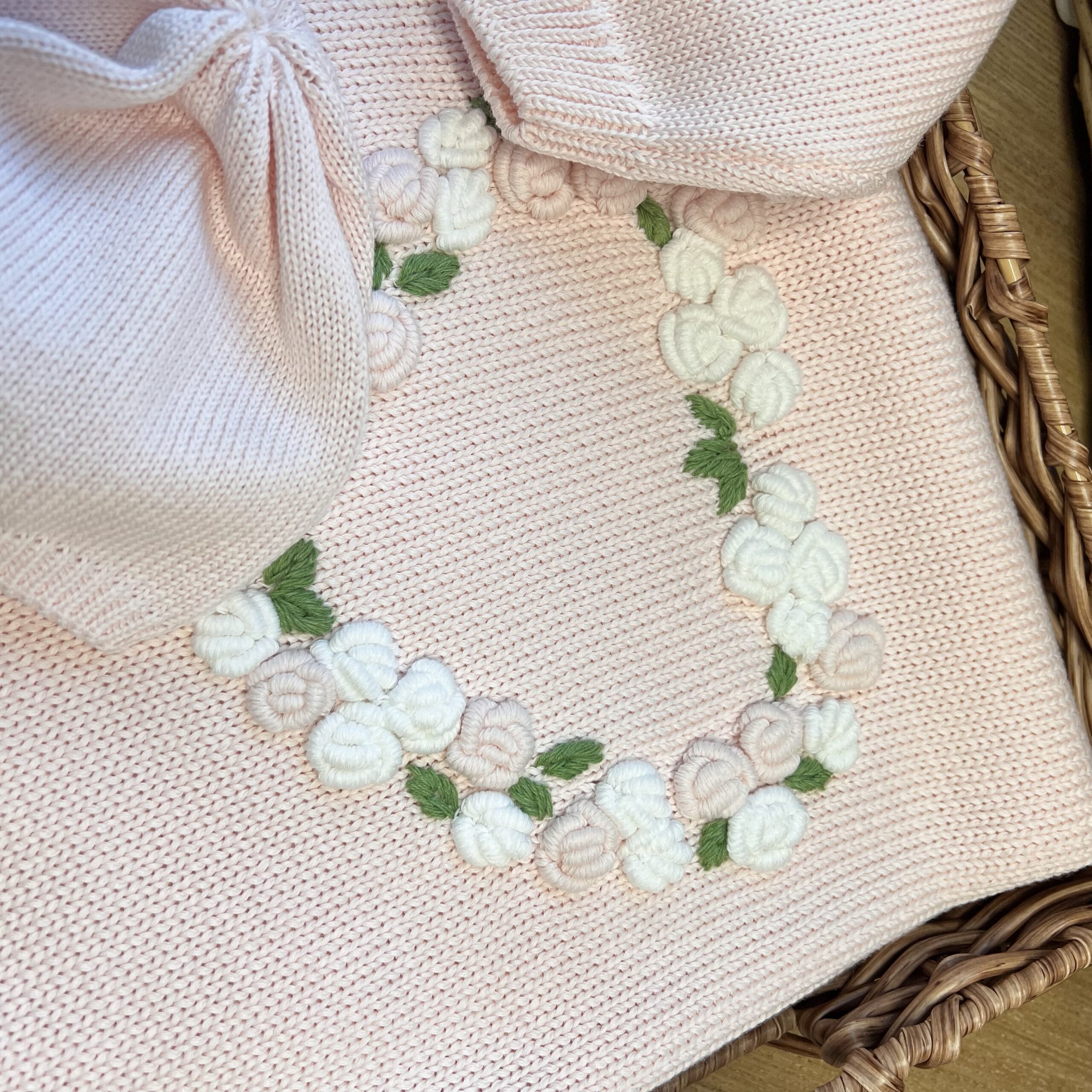 Coordinato nascita neonata Cuore rose | Filo di cotone T29L-18 - immagine 5