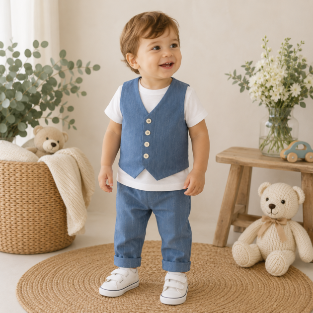 Completo bimbo elegante sportivo con t-shirt 3Pz | 26F111 | IM