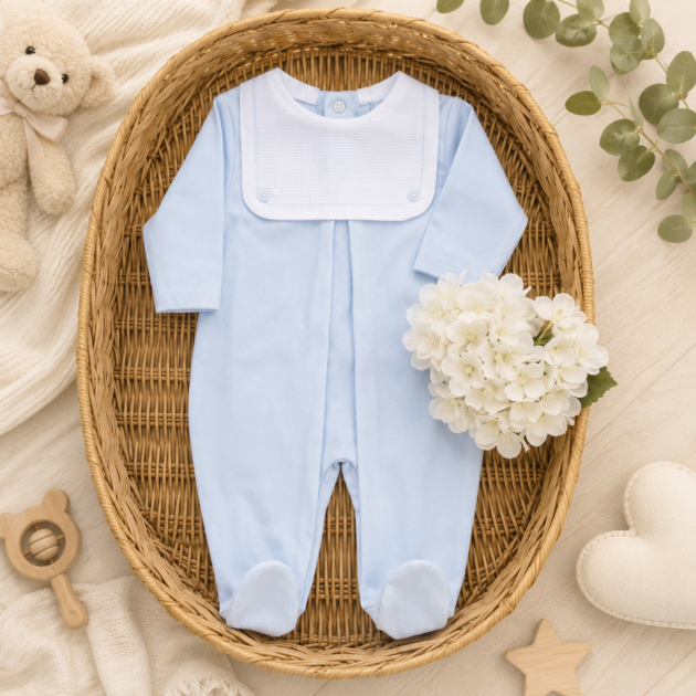 Tutina con bavero celeste | 1095 | PL