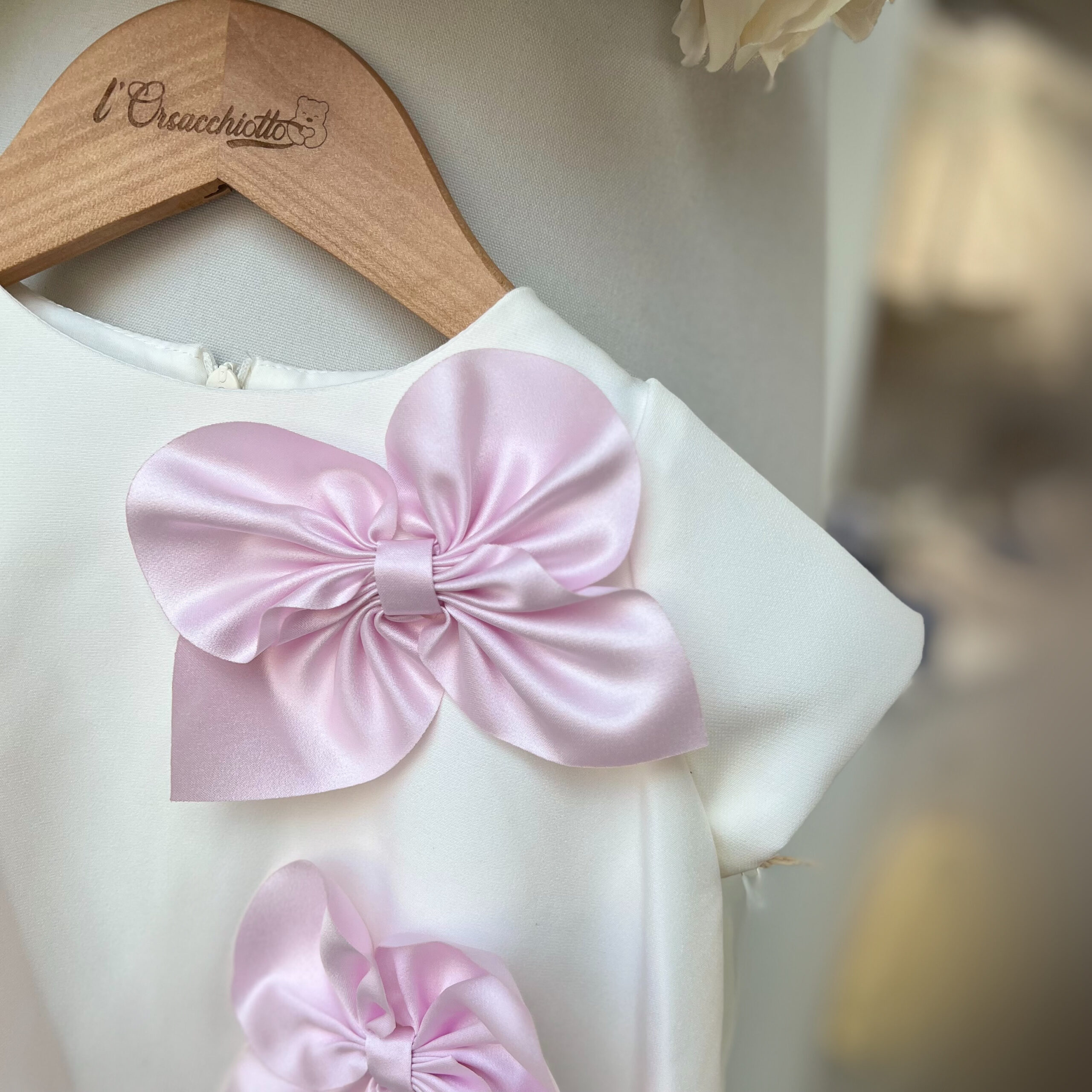 Abito bimba in Cady con fiocchi rosa | 5220 | PR - immagine 3
