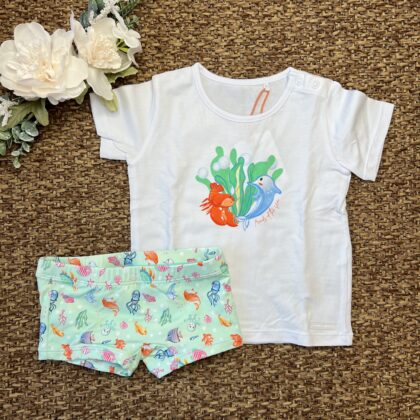 Completo costume e t-shirt pesci | 97095 | YM