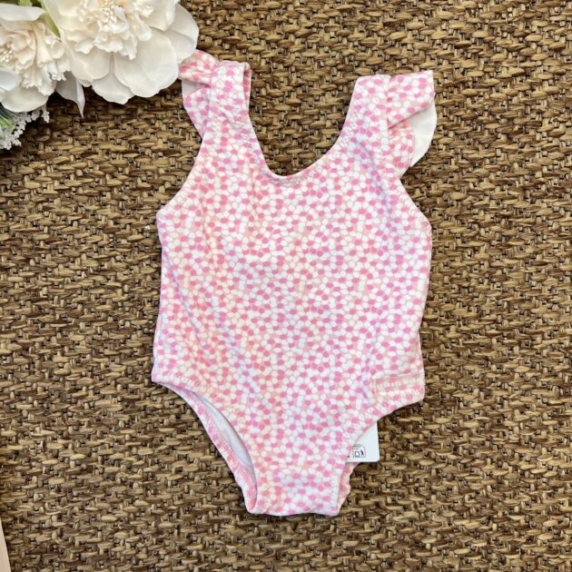 Costume intero fiorellini rosa | 97081 | YM