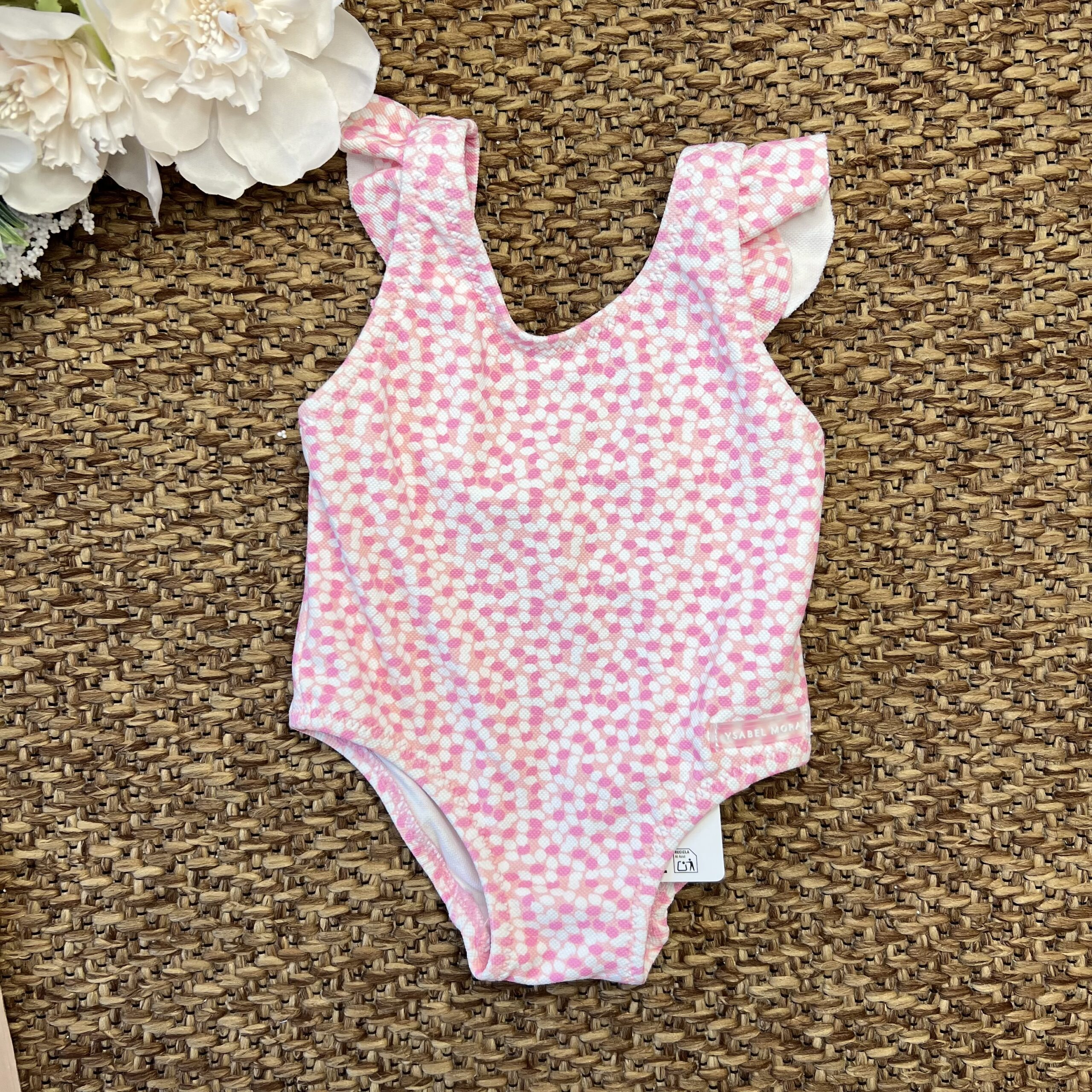 Costume intero fiorellini rosa | 97081 | YM