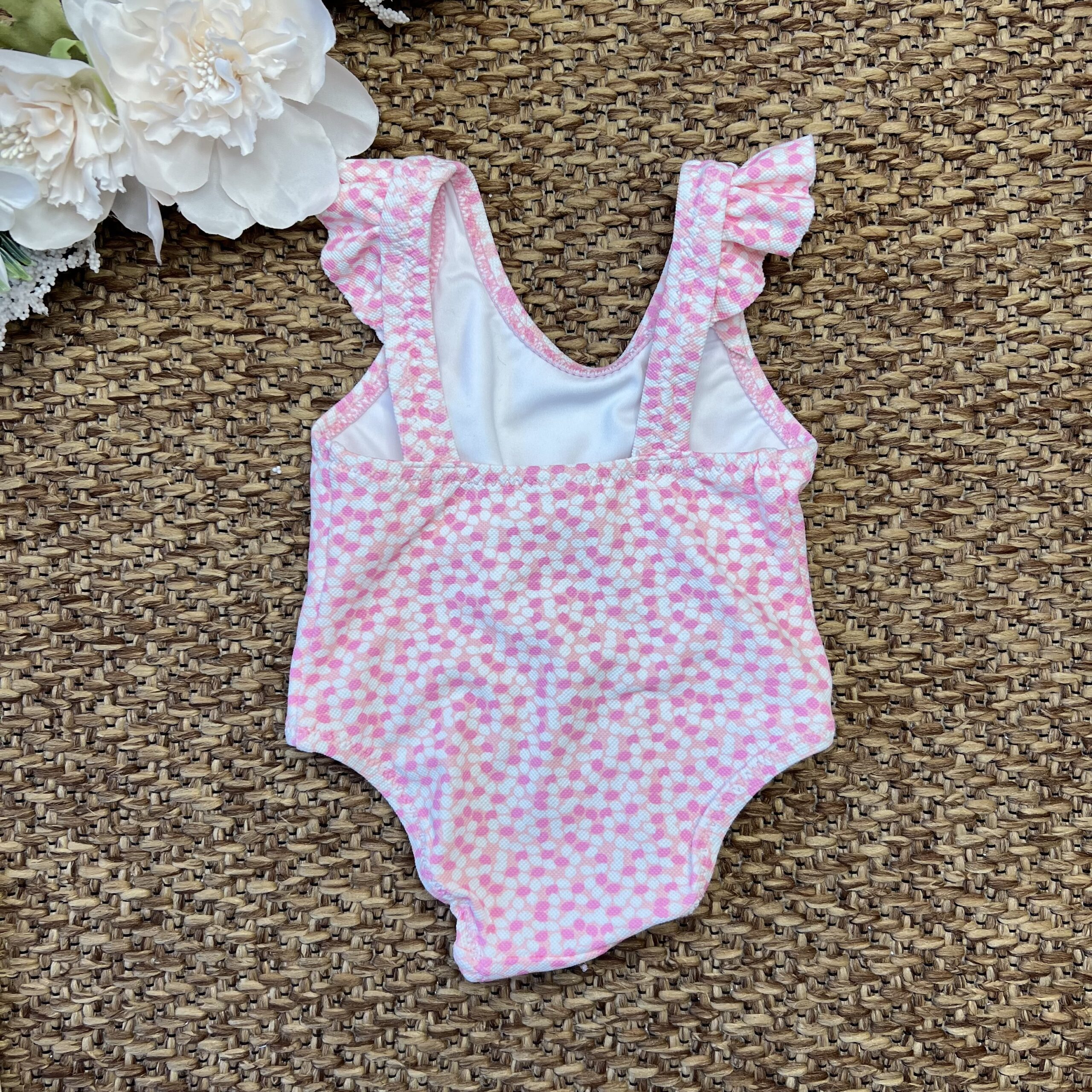 Costume intero fiorellini rosa | 97081 | YM - immagine 2