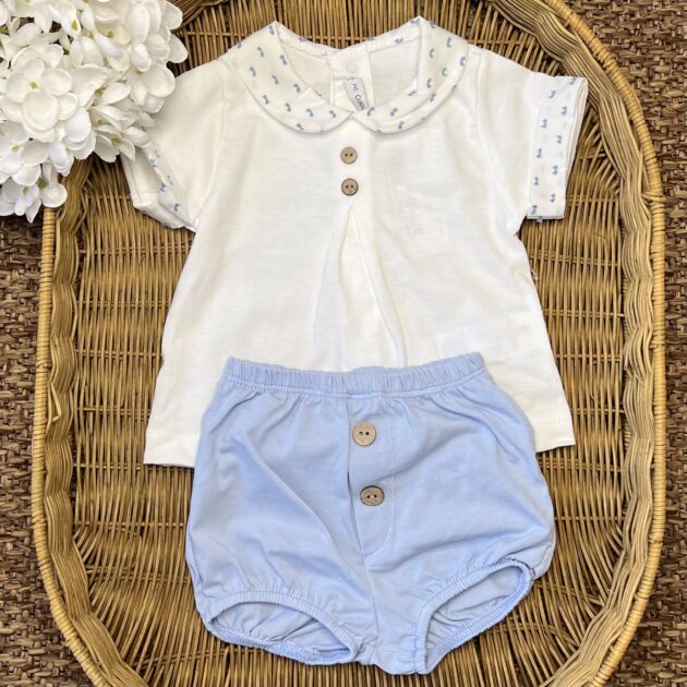 Completo bimbo con Pant.corto celeste | Estivo | 11278 | CL
