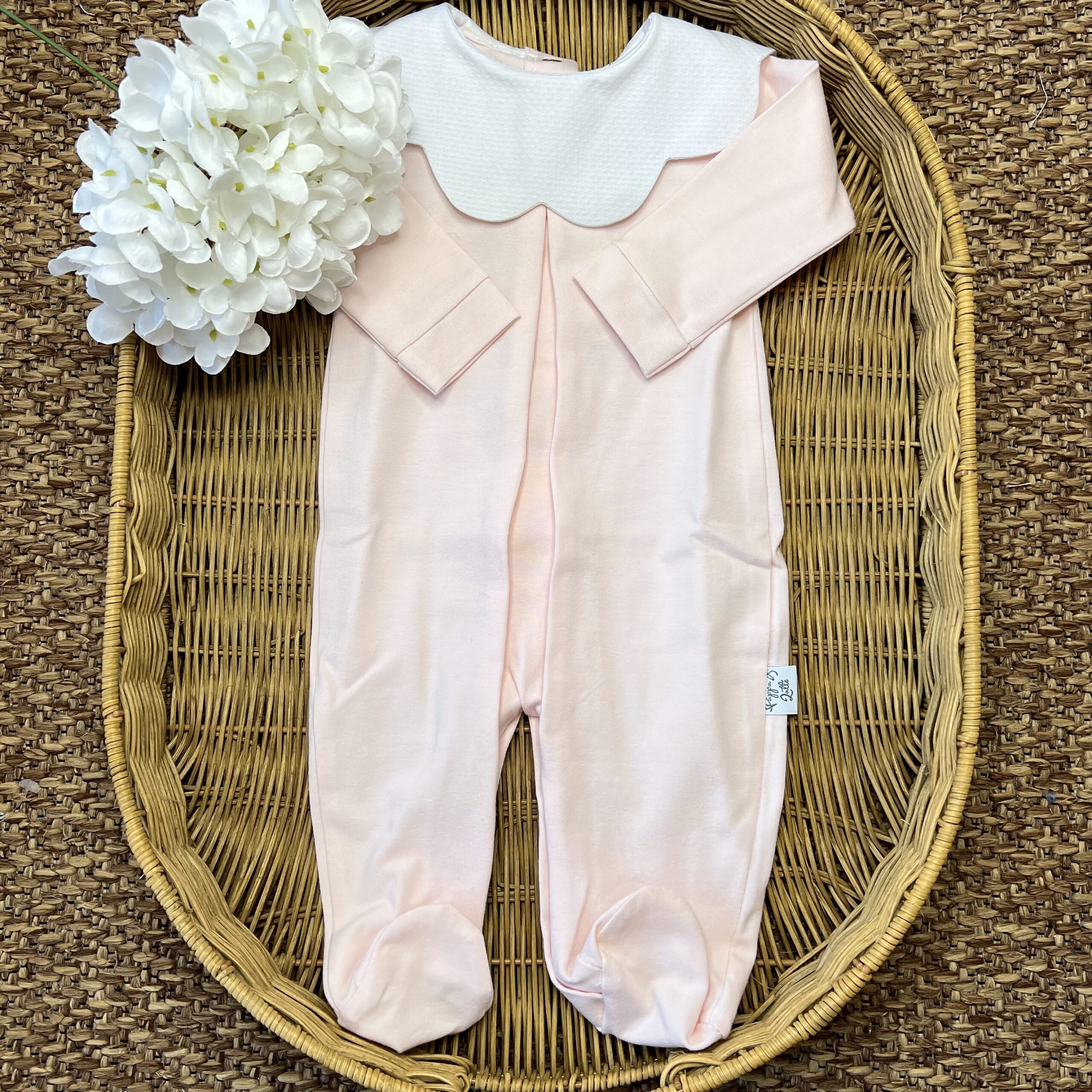 Tutina in cotone con colletto nuvola rosa | Estivo | PL - immagine 2