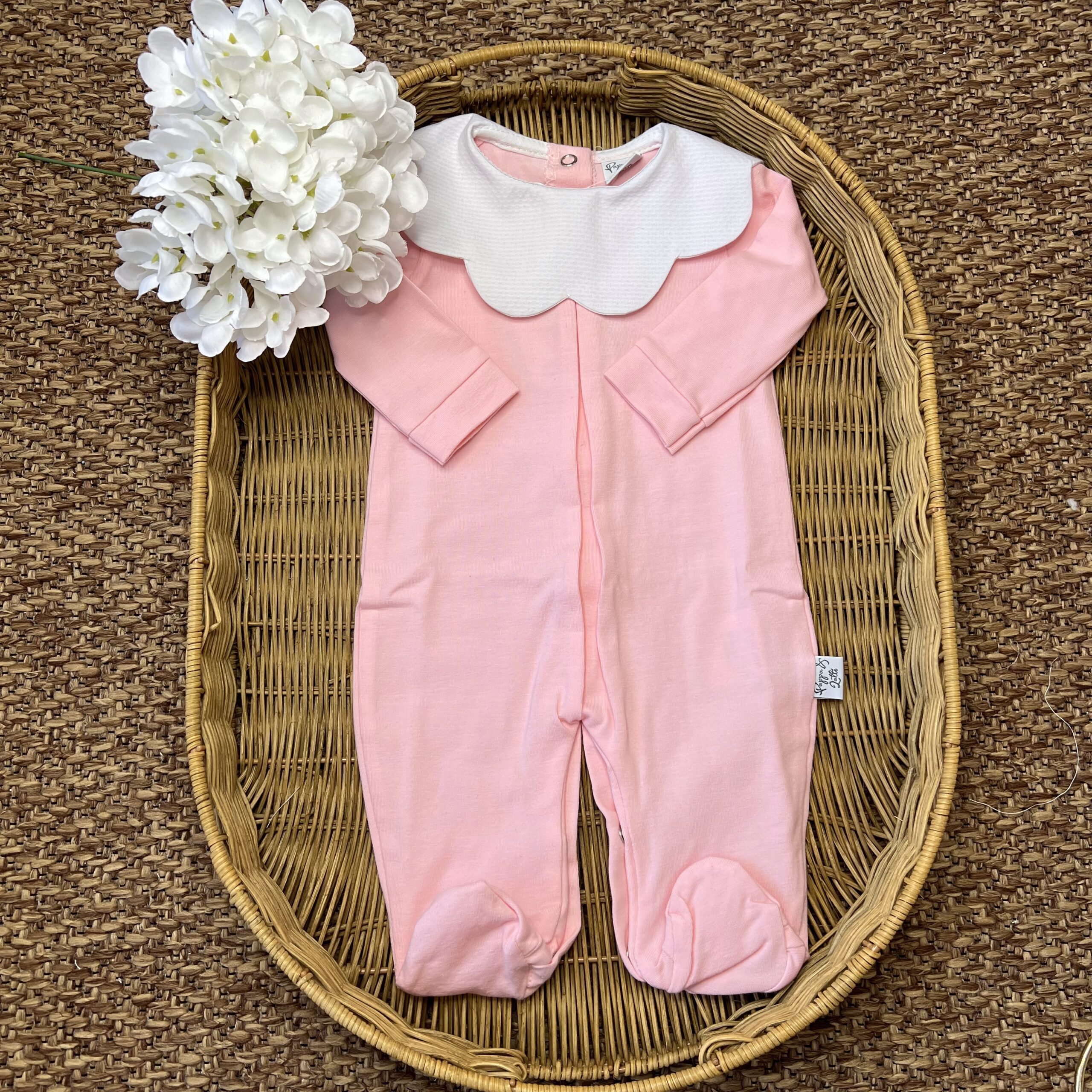 Tutina in cotone con colletto nuvola rosa bubble | Estivo | PL - immagine 2