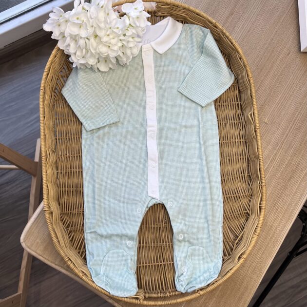 Tutina neonato in cotone verde | Estivo | 10224 | BBD