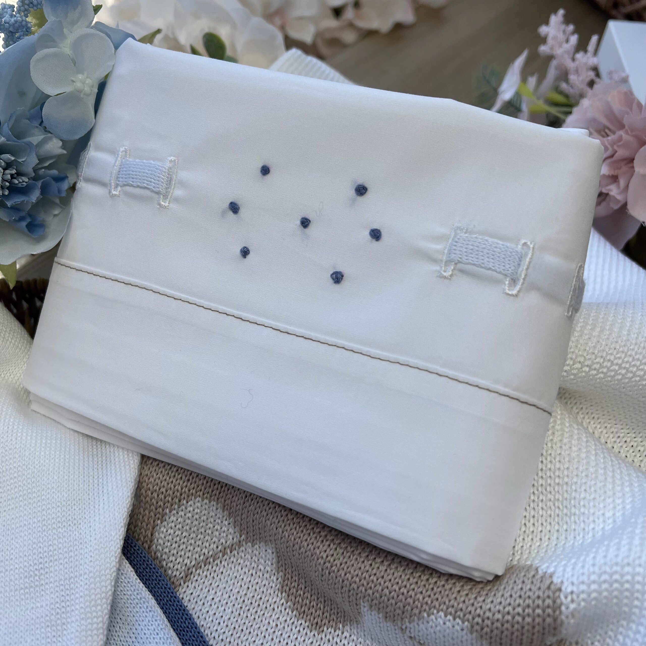 Coordinato nascita neonato celeste con leoncino, completo 2pz | 6pz | Filo di cotone | 3603.1S | PD - immagine 8