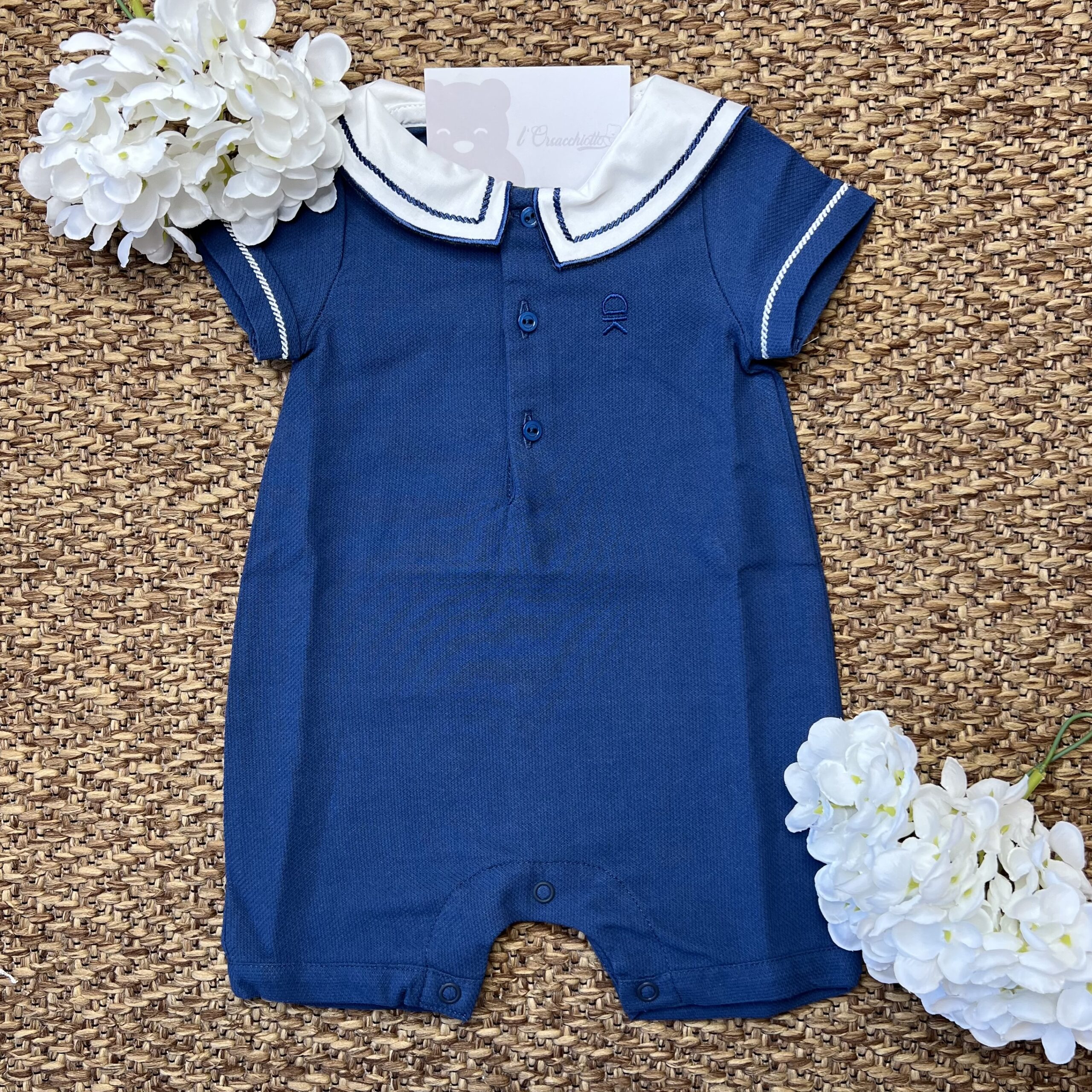 Pagliaccetto bimbo blu marinaretto | Dk186 | DK - immagine 2