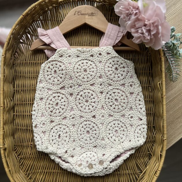 Pagliaccetto bimba in rosa con corda | 0804 | YD