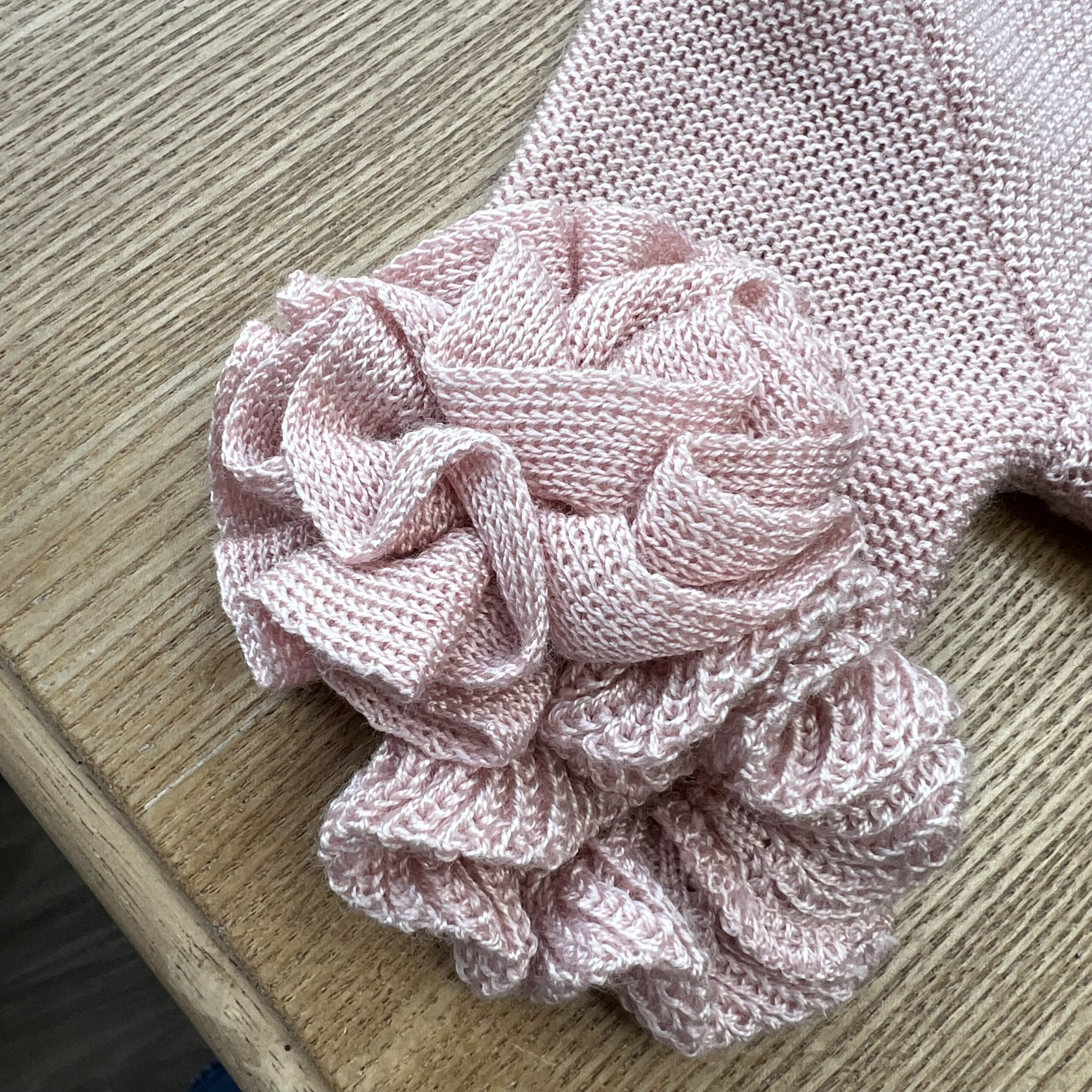 Cardigan elegante in cotone con rosa | 702 | MML - immagine 5