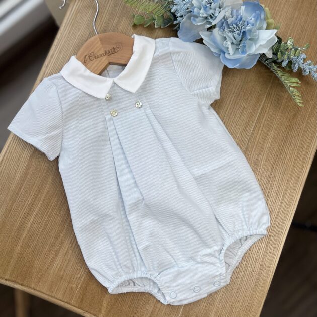 Pagliaccetto bimbo celeste con righina bianca | DK120 | DK