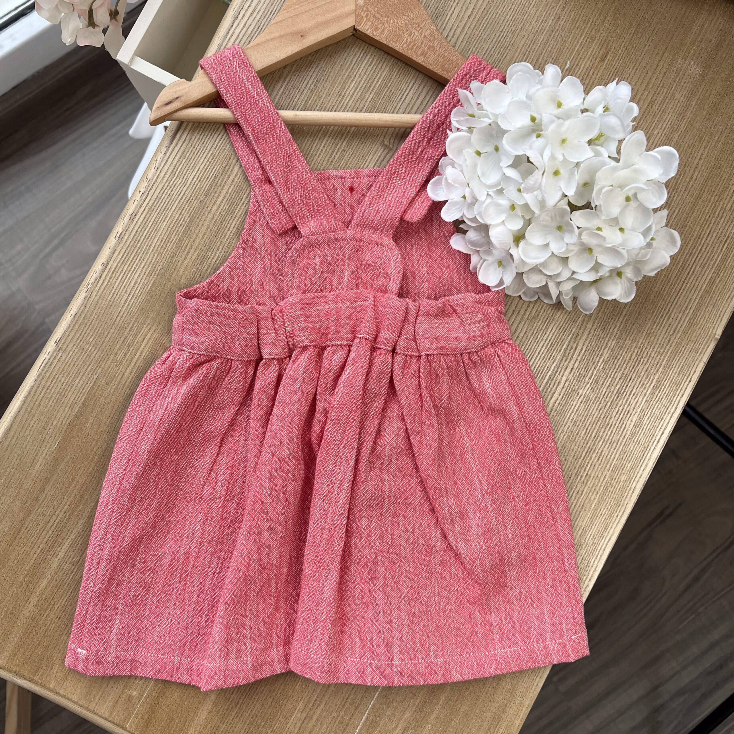 Abito bimba rosso con cuori | DK324 | DK - immagine 2