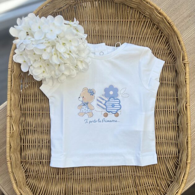 T-shirt bimba fiori | 3G730 | MB