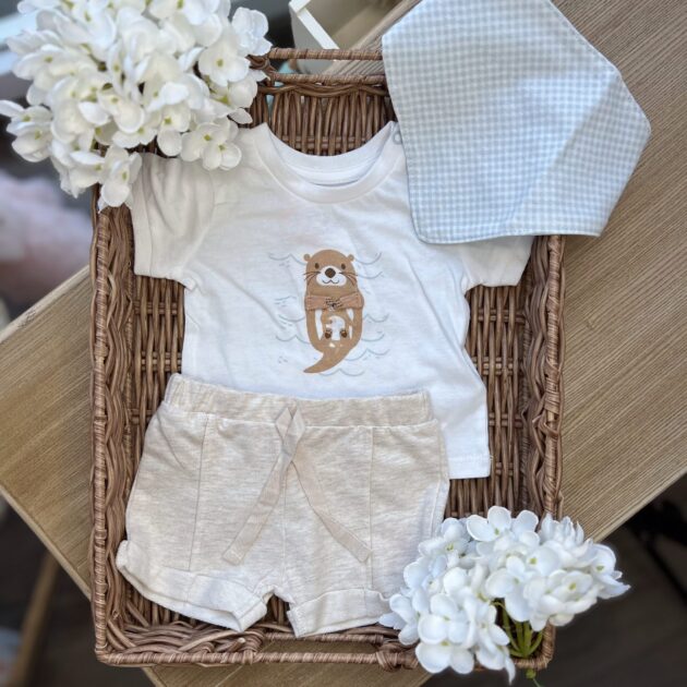 Completo bimbo con t-shirt e bavetta | 25621 | YM