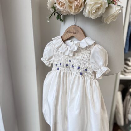 Abito bimba punto smock con ricamo | 2852 | LCN