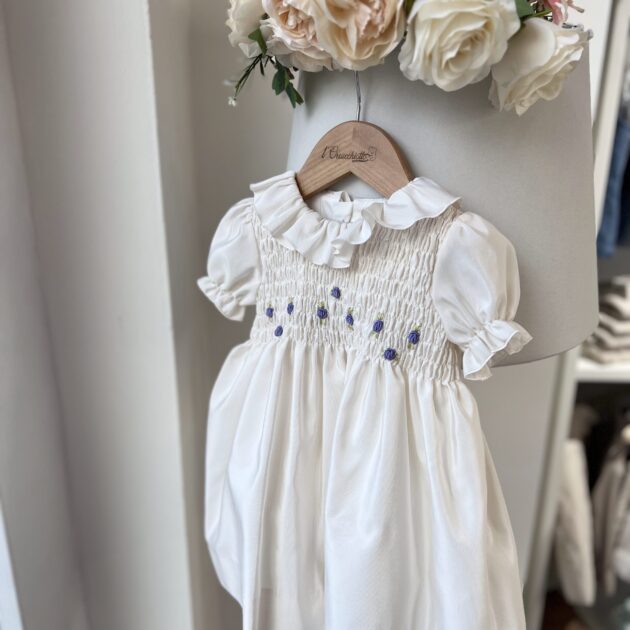 Abito bimba punto smock con ricamo | 2852 | LCN