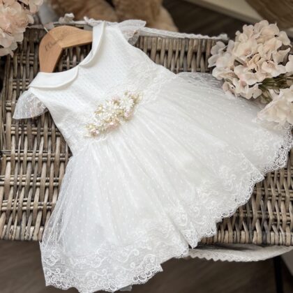 Abito Battesimo bimba Tulle e pois | 082 | FL