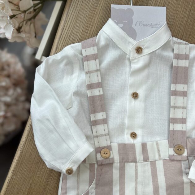Completo bimbo con righe e camicia | 0351 | YD