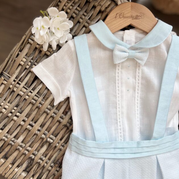 Completo Battesimo celeste bimbo 3 Pz | A3403 | BA