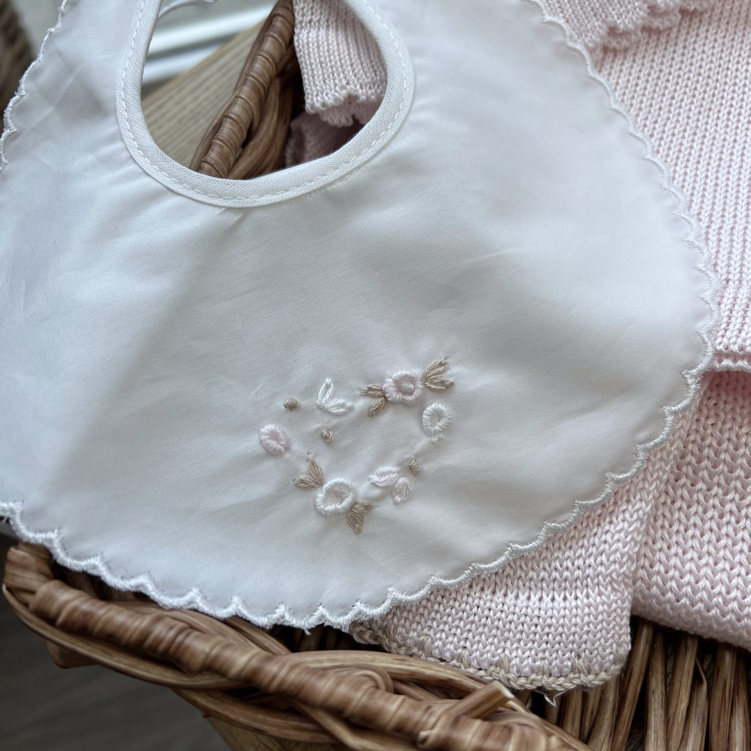 Coordinato nascita con cuore roselline 6 Pz con coprifasce | Filo di cotone | 3612.1 | PD - immagine 5
