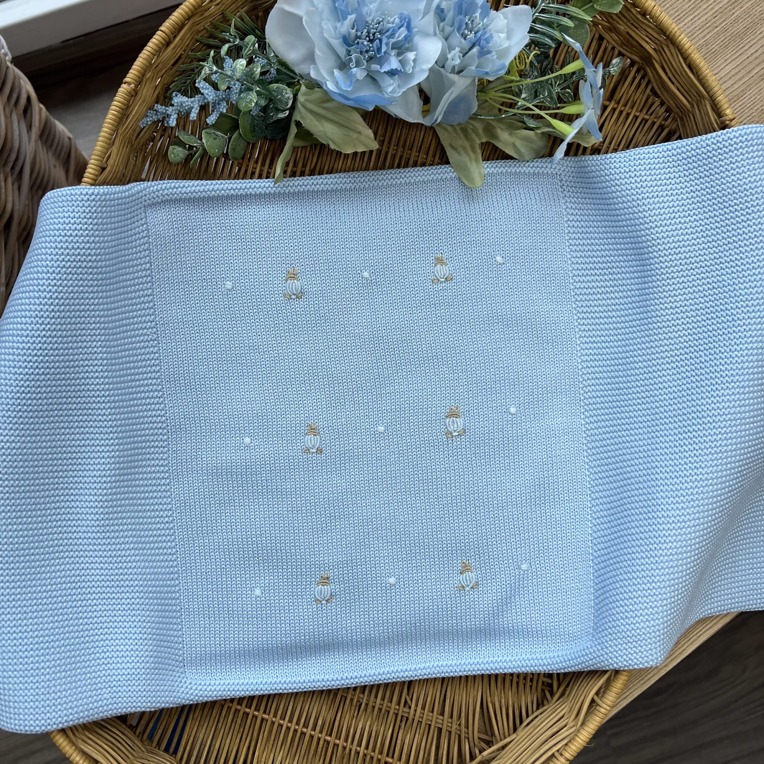 Coordinato nascita neonato con coniglietti | Filo di cotone | 246084R4G | PPC - immagine 4