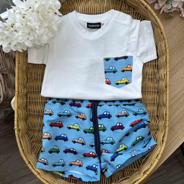 Costume bimbo + T-shirt macchinine | 0G146 | SB