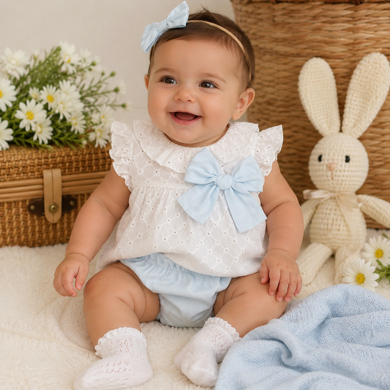 Completo bimba con fiocco e coulotte | 0129 | MI